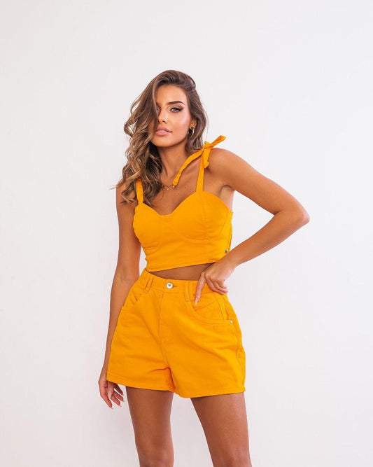 Shorts Colors Amanda Soltinho e Cintura Alta – Rosa Rio Boutique